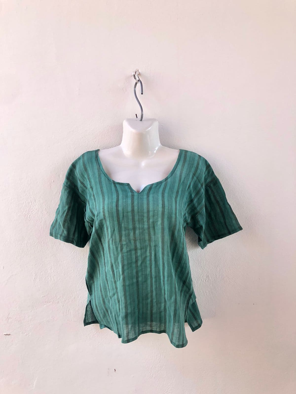 Blusa verde rayas